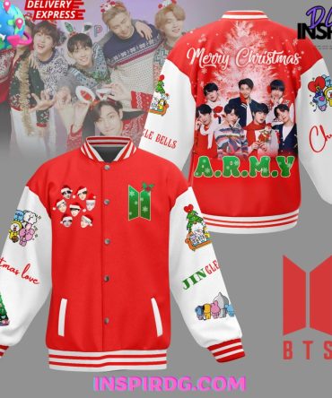 Bts A.R.M.Y Merry Christmas Varsity Jacket