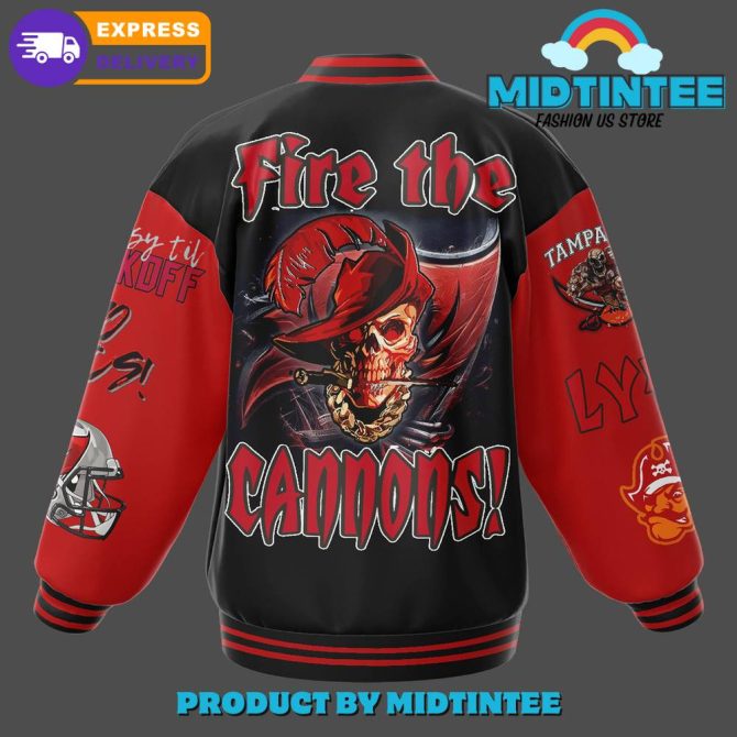 Limited Edition Buccaneers Varsity Jacket – Bold Design, Perfect For Fans! Fast Shipping! - Image 3