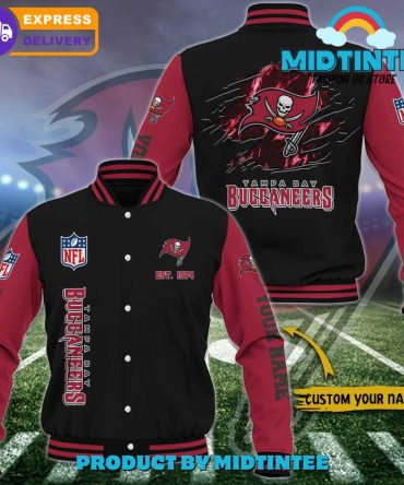 Customizable Tampa Bay Buccaneers Varsity Jacket – Personalized Nfl Fan Gear