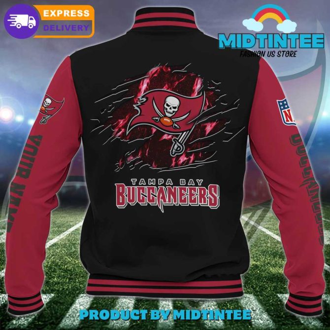 Customizable Tampa Bay Buccaneers Varsity Jacket – Personalized Nfl Fan Gear - Image 3