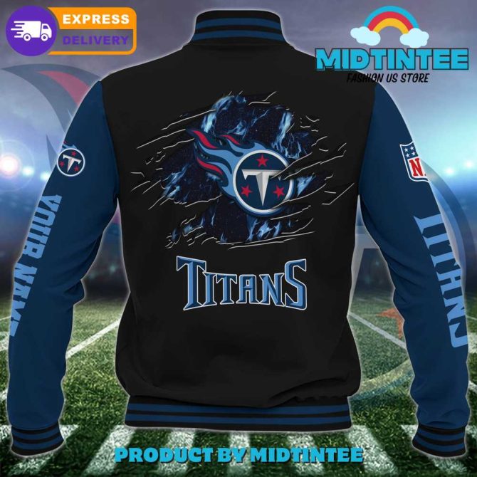 Custom Titans Nfl Varsity Jacket – Personalized Name, Fast Delivery - Image 3