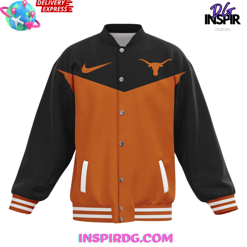 Texas Longhorns Football Classic Nike Baseball Jacket - Image 3