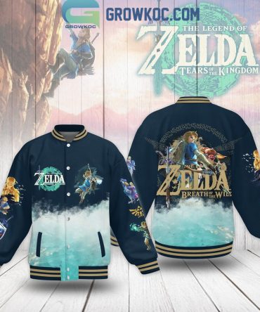 Legend Of Zelda Varsity Jacket - Tears Of The Kingdom & Breath Of The Wild Design - Unisex