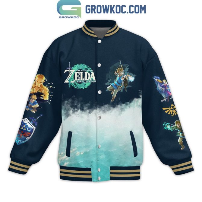Legend Of Zelda Varsity Jacket - Tears Of The Kingdom & Breath Of The Wild Design - Unisex - Image 2