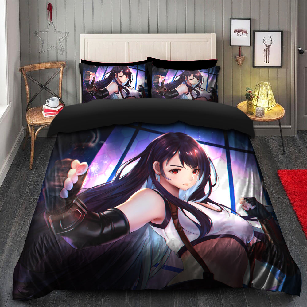 Tifa Lockhart Final Fantasy Bedding Set Duvet Cover And 2 Pillowcases - Image 2