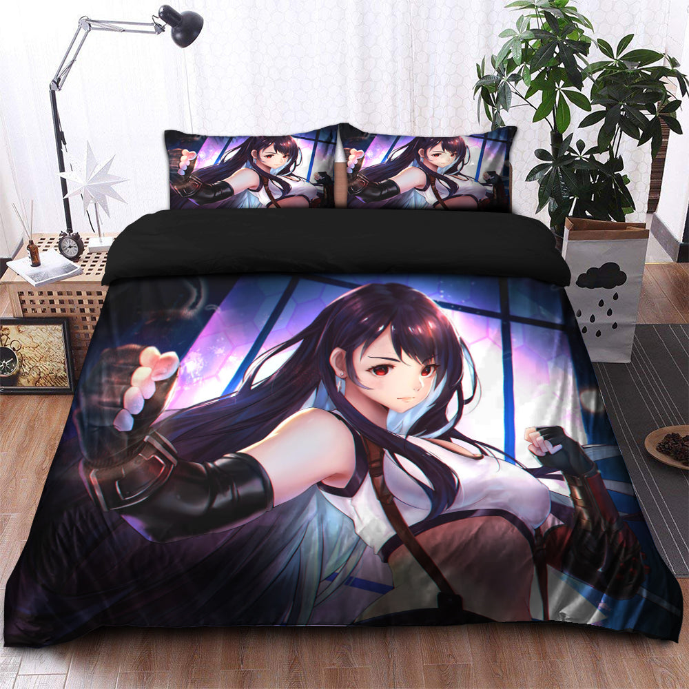 Tifa Lockhart Final Fantasy Bedding Set Duvet Cover And 2 Pillowcases