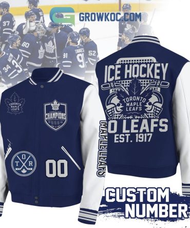 Customizable Toronto Ice Hockey Varsity Jacket - Champions Design, Perfect Gift For Fans