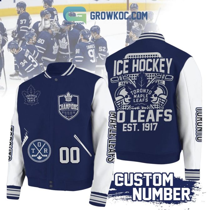 Customizable Toronto Ice Hockey Varsity Jacket - Champions Design, Perfect Gift For Fans