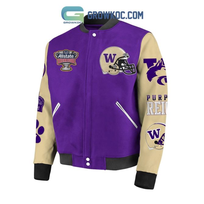2024 Sugar Bowl Champions Jacket - Washington Huskies Varsity Bomber - Limited Edition - Image 2