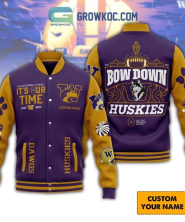 Customizable Uw Huskies Varsity Jacket - Show Your Pride In Style!