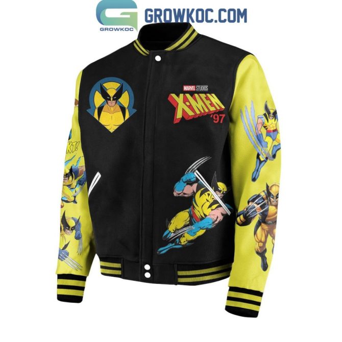 Limited Edition Wolverine X-Men '97 Varsity Jacket - Vibrant Colors & Iconic Design - Perfect Gift For Marvel Fans! - Image 2