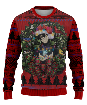 Festive Anime Christmas Sweater - Cozy Holiday Knitwear For Fans