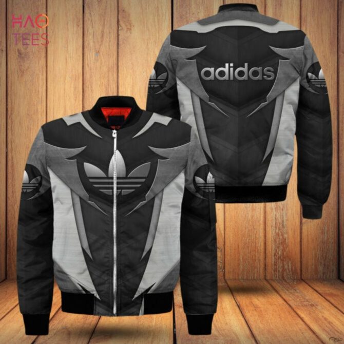 Best Adidas Dark Color Luxury Brand Bomber Jacket Limited Edition - Image 2