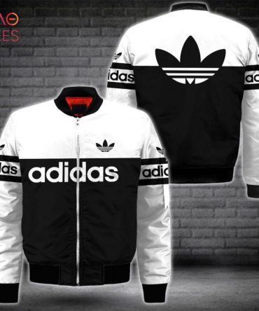 The Best Adidas Basic Color Black White Luxury Brand Bomber Jacket Limited Edition
