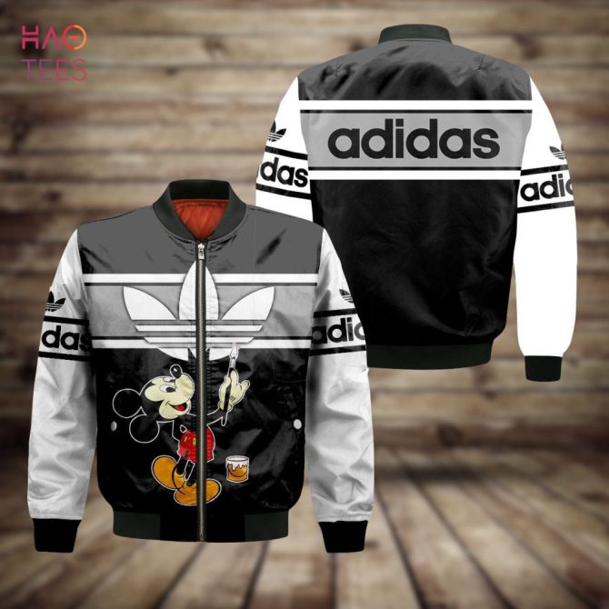 Adidas Mickey Mouse Bomber Jacket - Trendy Retro Style For Disney Fans