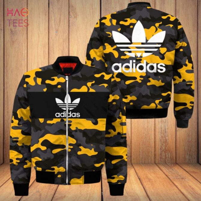 Trendy Camo Bomber Jacket - Stylish Yellow & Black Design For Men & Women - Image 2