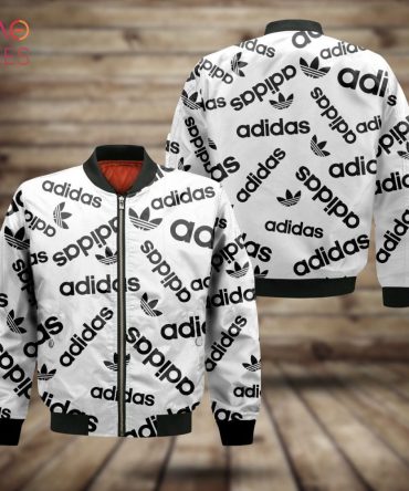 Trendding Adidas Full Printing Logo Luxury Brand Bomber Jacket Limited Edition