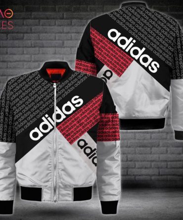 The Best Adidas Red Grey Black Luxury Brand Bomber Jacket Limited Edition