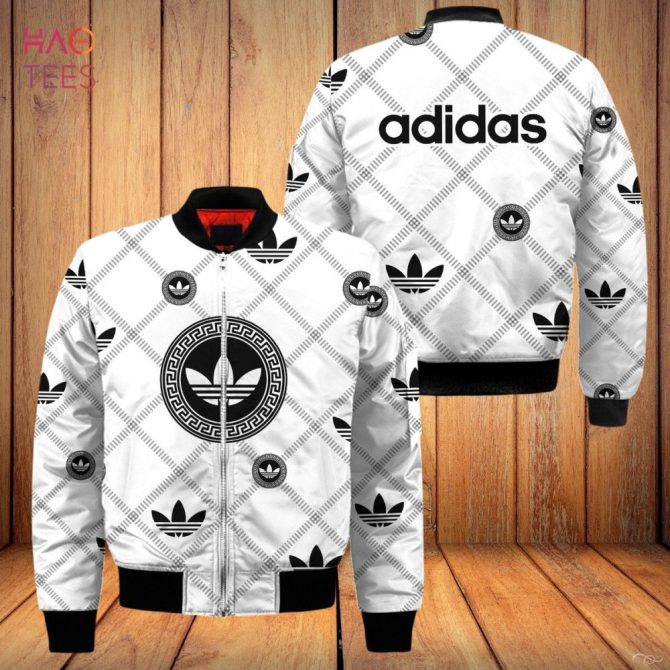 Trendy White Bomber Jacket With Logo Print – Stylish Streetwear For Men & Women