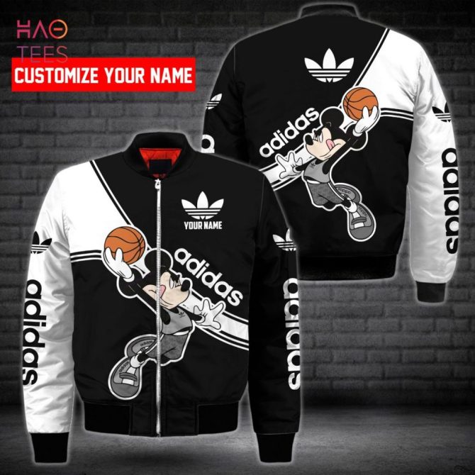 Custom Adidas Mickey Jacket - Personalized Name, Stylish Sporty Design
