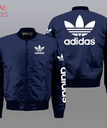 Adidas Navy Blue Bomber Jacket - Stylish & Comfortable Outerwear For Men