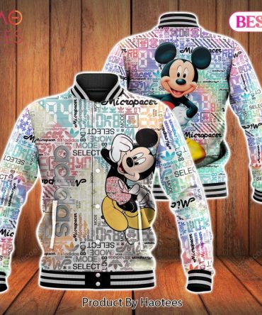 Colorful Mickey Mouse Bomber Jacket - Trendy Graphic Design For Disney Fans