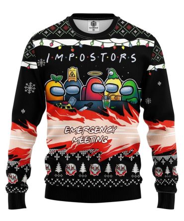 Among Us Imposter Meeting Ugly Christmas Sweater Amazing Gift Idea Thanksgiving Gift