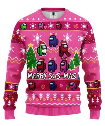 Among Us Merry Sus Ugly Christmas Sweater Amazing Gift Idea Thanksgiving Gift