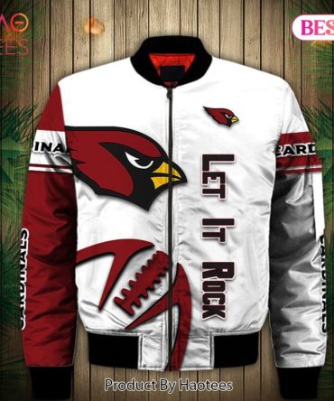 Cardinals 'Let It Rock' Bomber Jacket - Stylish Nfl Fan Gear For Ultimate Comfort