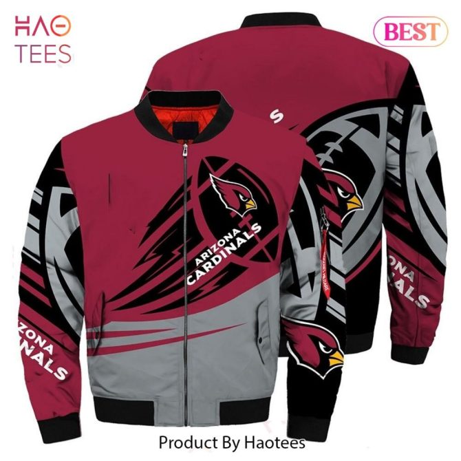 Arizona Cardinals Bomber Jacket - Stylish & Warm Fan Gear By Haotees