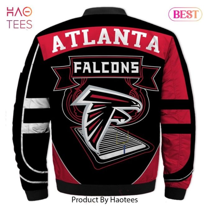 Atlanta Falcons Nfl Bomber Jacket - Stylish Flame Design, Perfect For Fans! - Image 2