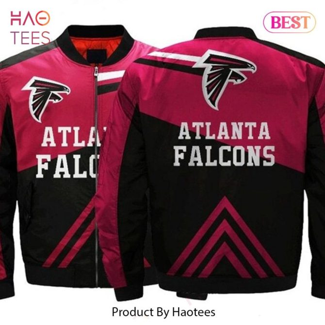 Atlanta Falcons Nfl Bomber Jacket - Stylish Flame Design, Perfect For Fans! - Image 4