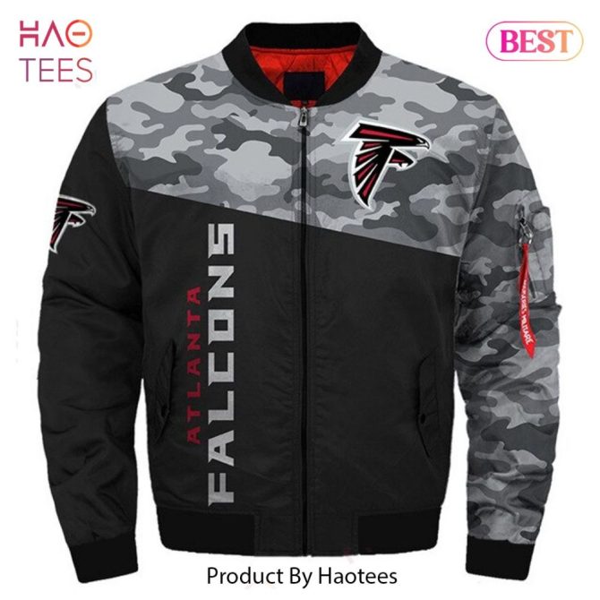 Atlanta Falcons Nfl Bomber Jacket - Stylish Flame Design, Perfect For Fans! - Image 5