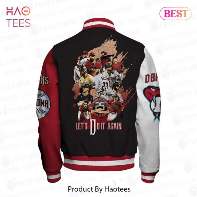 Arizona Diamondbacks 25Th Anniversary Varsity Jacket - Keep Calm & Go D'Backs Style - Image 3