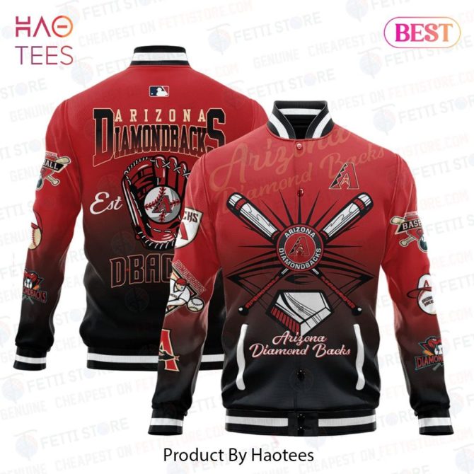 Arizona Diamondbacks Bomber Jacket - Stylish Mlb Fan Gear By Haotees
