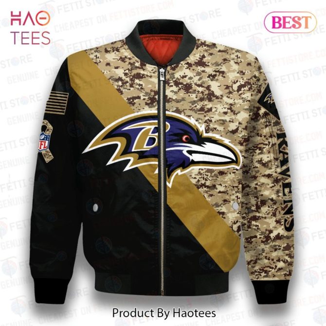 Available Baltimore Ravensnational Football League Aop Bomber Jacket - Image 2