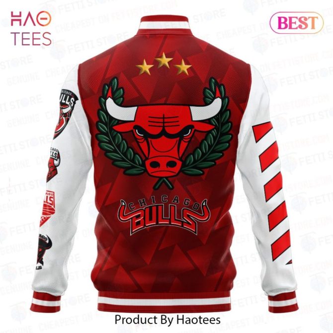 Chicago Bulls Red Varsity Jacket - Stylish Retro Design For Fans By Haotees - Image 3