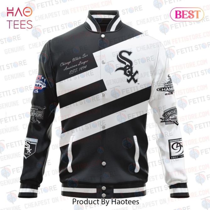Chicago White Sox Varsity Jacket – Stylish Baseball Fan Apparel By Haotees - Image 2