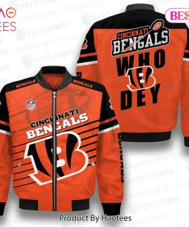 Available Cincinnati Bengals National Football League 3D Bomber Jacket