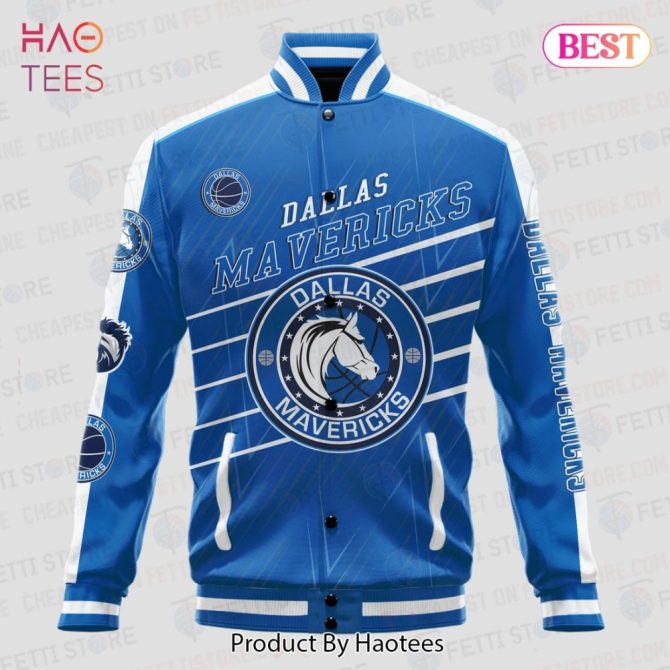 Dallas Mavericks Blue Varsity Jacket - Men'S Stylish Fan Gear By Haotees - Image 2