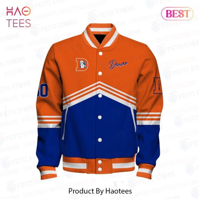 Denver Broncos Varsity Jacket - Stylish Orange & Blue Fan Gear For Ultimate Support - Image 2
