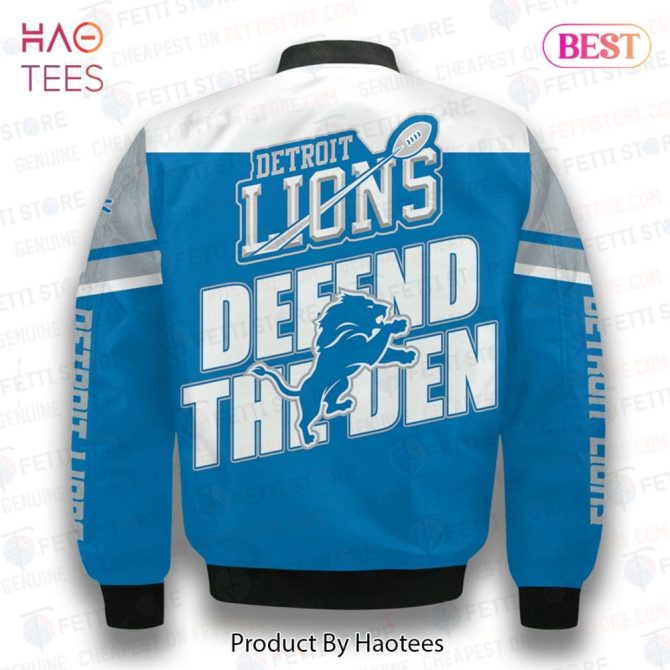 Available Detroit Lions National Football League 3D Bomber Jacket - Image 3