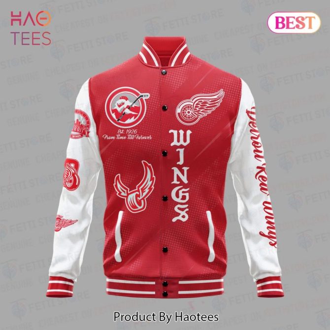 Detroit Red Wings Varsity Jacket – Stylish Fan Gear By Haotees, Perfect For Hockey Enthusiasts - Image 2