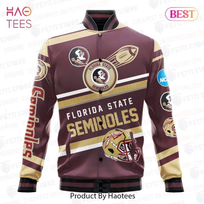 Florida State Seminoles Varsity Jacket - Premium Ncaa Fan Gear By Haotees - Image 2