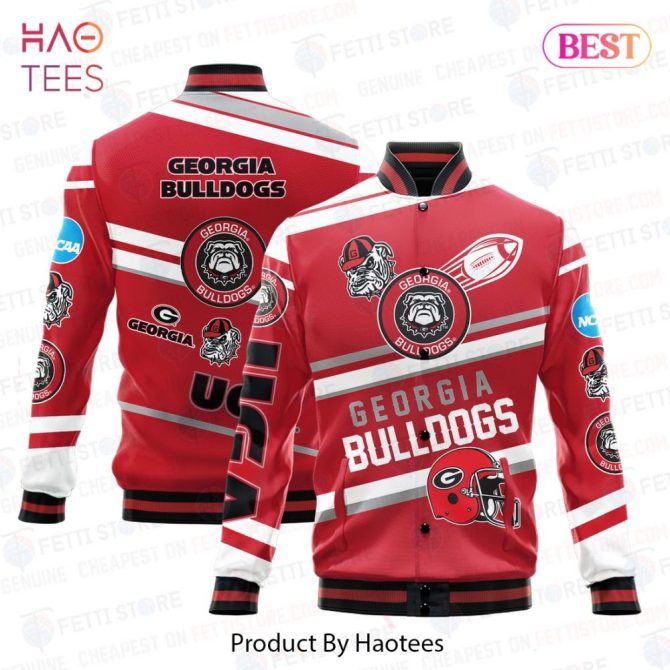 Georgia Bulldogs Bomber Jacket - Official Ncaa Fan Gear, Stylish & Warm