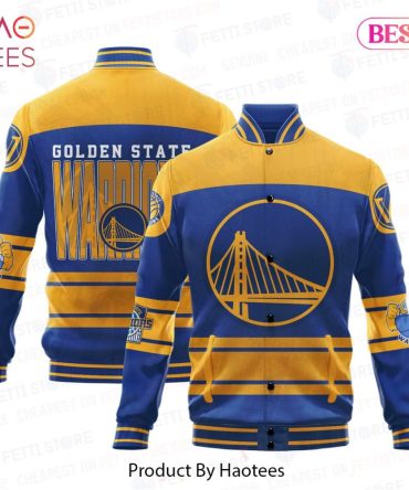 Golden State Warriors Jacket - Stylish Blue & Gold Bomber For Fans - Limited Edition By Haotees