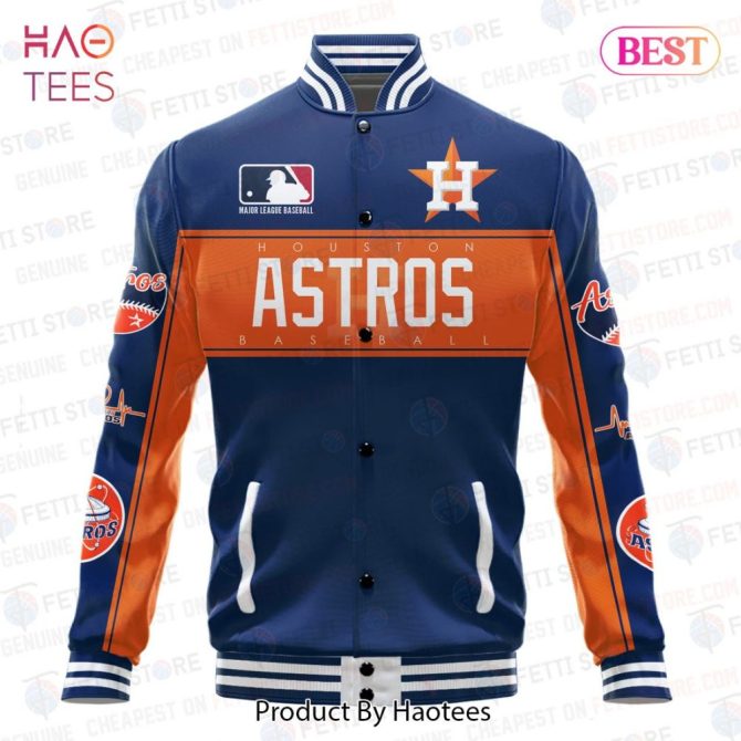 Limited Edition Houston Astros Varsity Jacket – Premium Baseball Team Apparel By Haotees - Image 2
