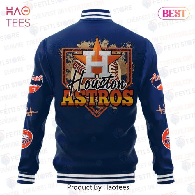 Limited Edition Houston Astros Varsity Jacket – Premium Baseball Team Apparel By Haotees - Image 3
