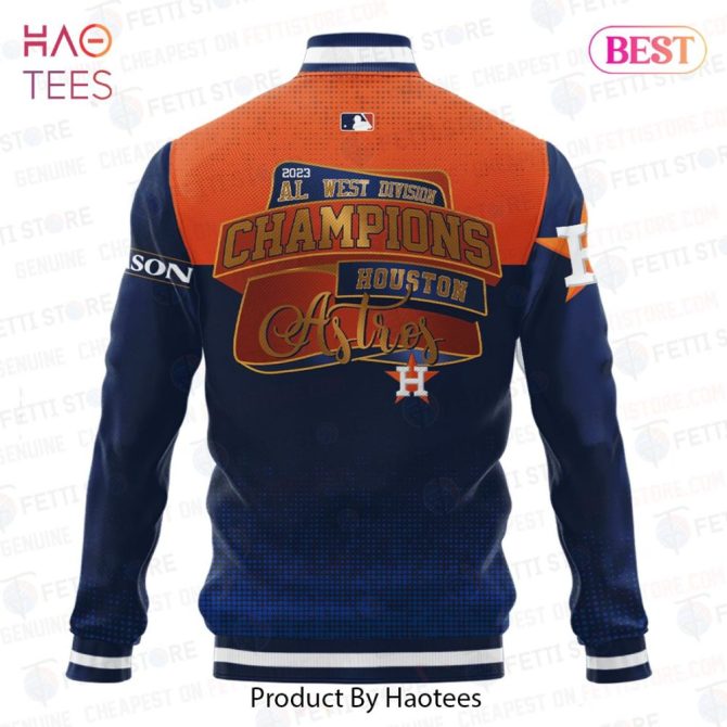 2023 Astros Al West Division Champs Varsity Jacket - Celebrate Victory In Style! - Image 3
