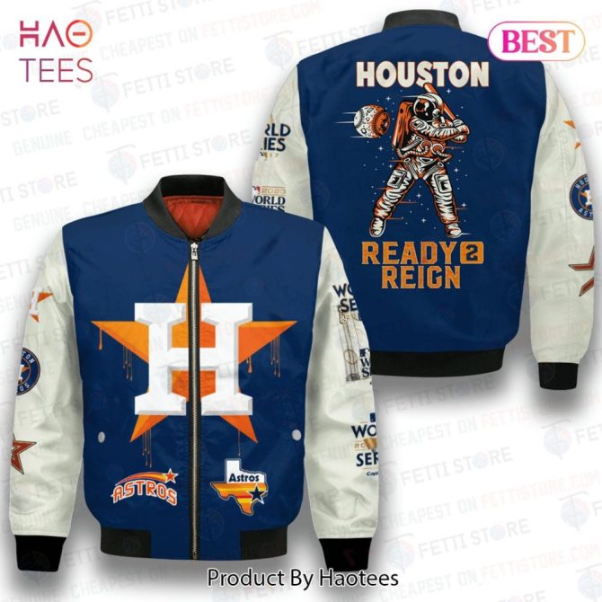 Available Houston Astrosmajor League Baseball Aop Bomber Jacket